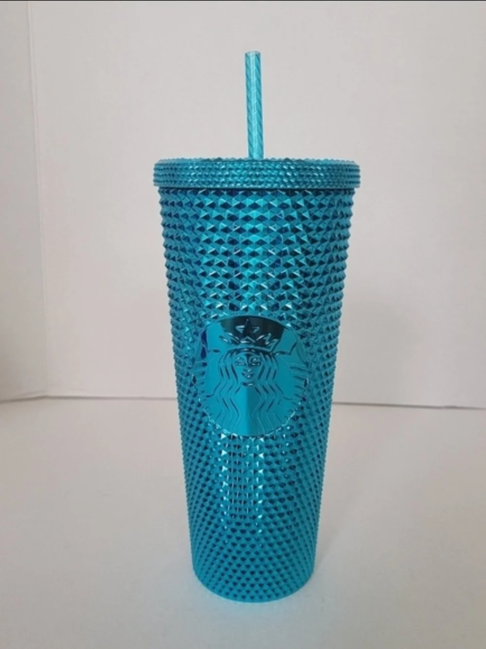 Starbucks Chrome Studded Jeweled Tumbler Cups Set New